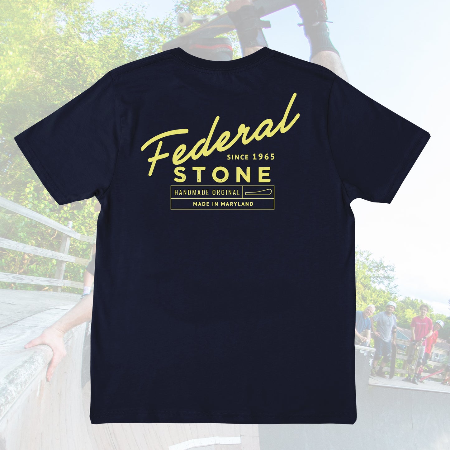 Motel: Navy Blue with Yellow T-Shirt