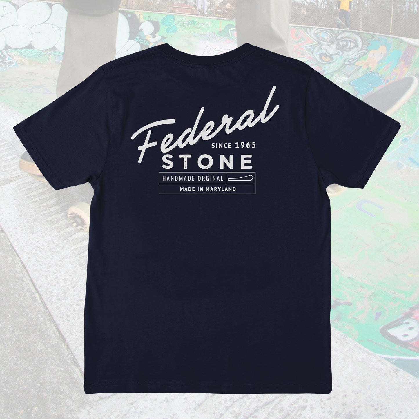 Motel: Navy Blue with White T-Shirt